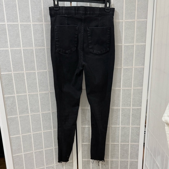 Free People Pull On Black Skinny Jeans - Picture 4 of 6